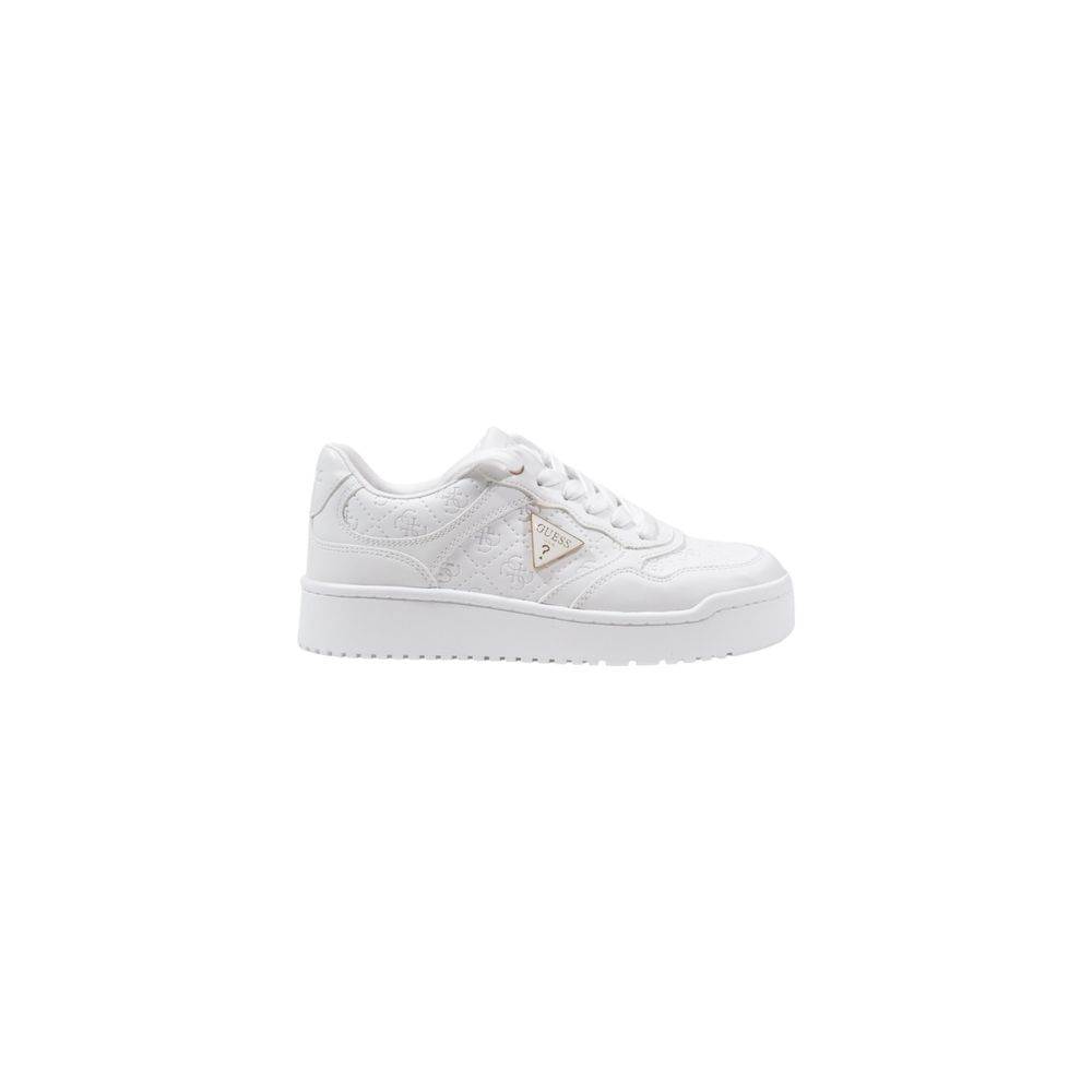 Guess White Polyethylene Flat Women's Shoe