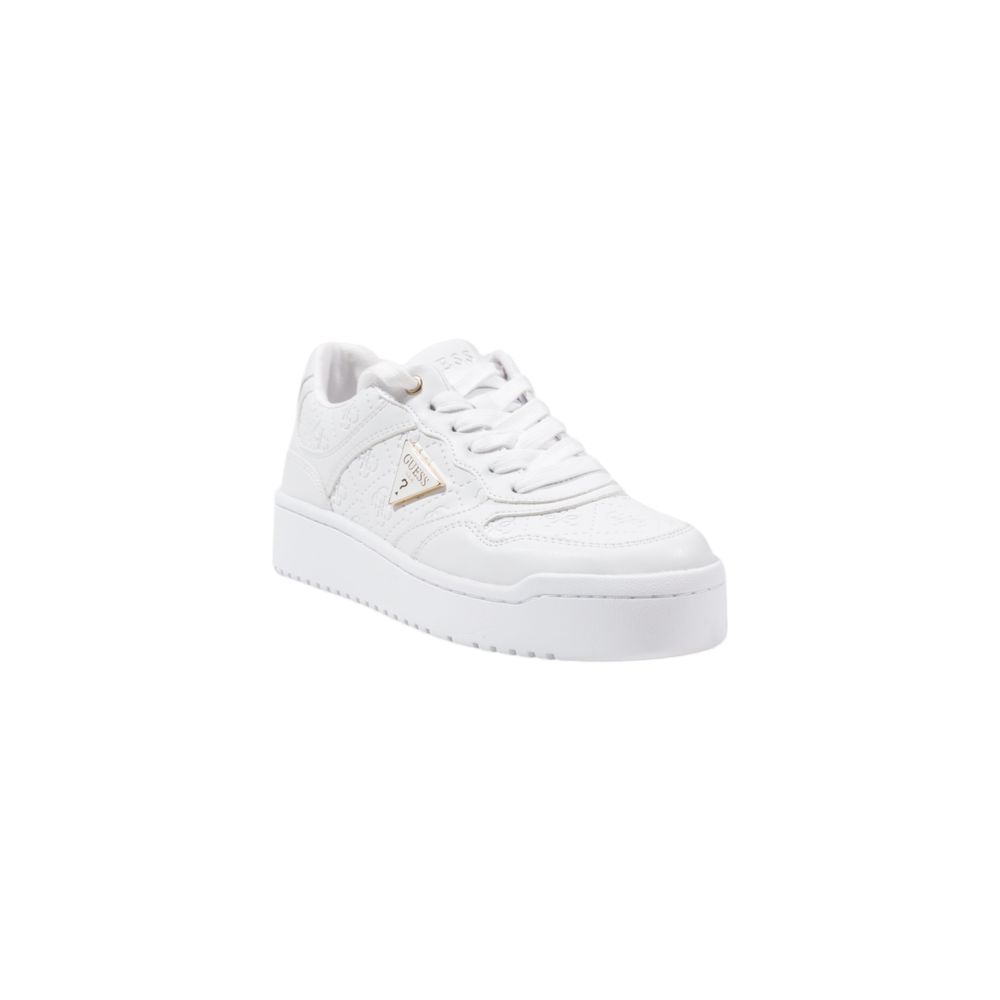 Guess White Polyethylene Flat Women's Shoe