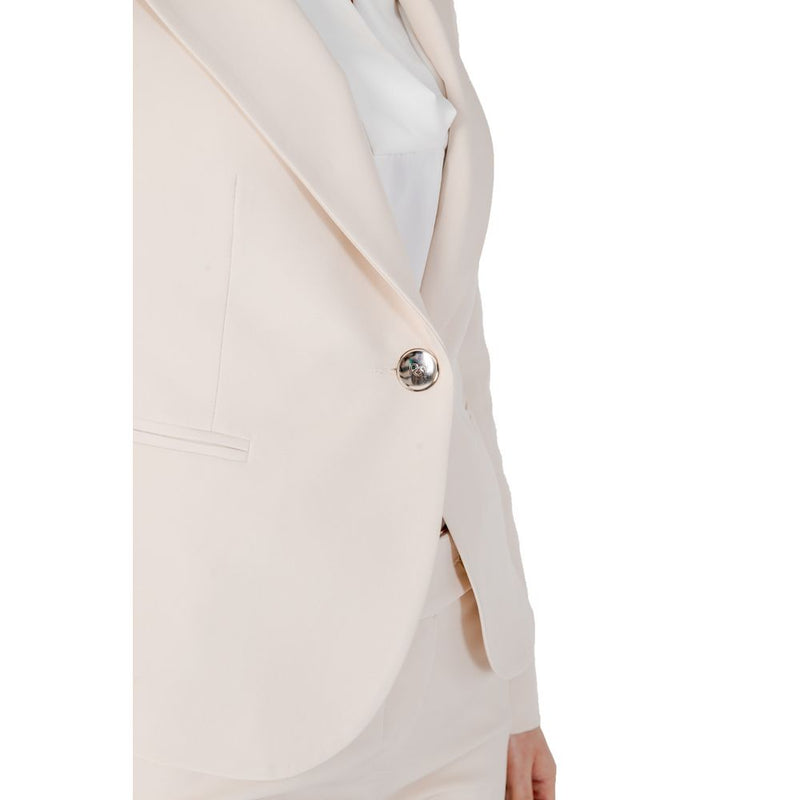 Rinascimento Beige Polyester Suits & Women's Blazer