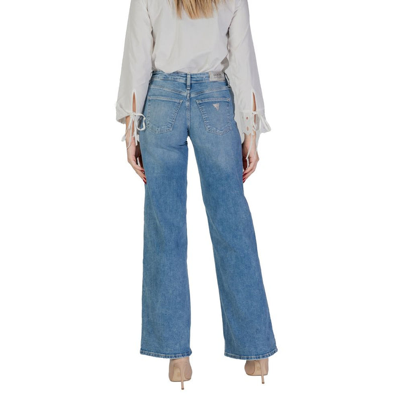 Guess Light Blue Cotton Jeans & Women's Pant