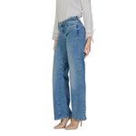 Guess Light Blue Cotton Jeans & Women's Pant