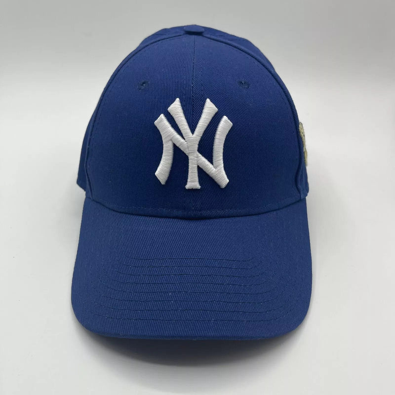 Gucci Unisex Blue Cotton NY Yankee Butterfly Embroidery Baseball Hat