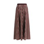 Forte_Forte Striped satin Long Women's Skirt