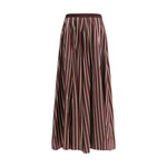 Forte_Forte Striped satin Long Women's Skirt