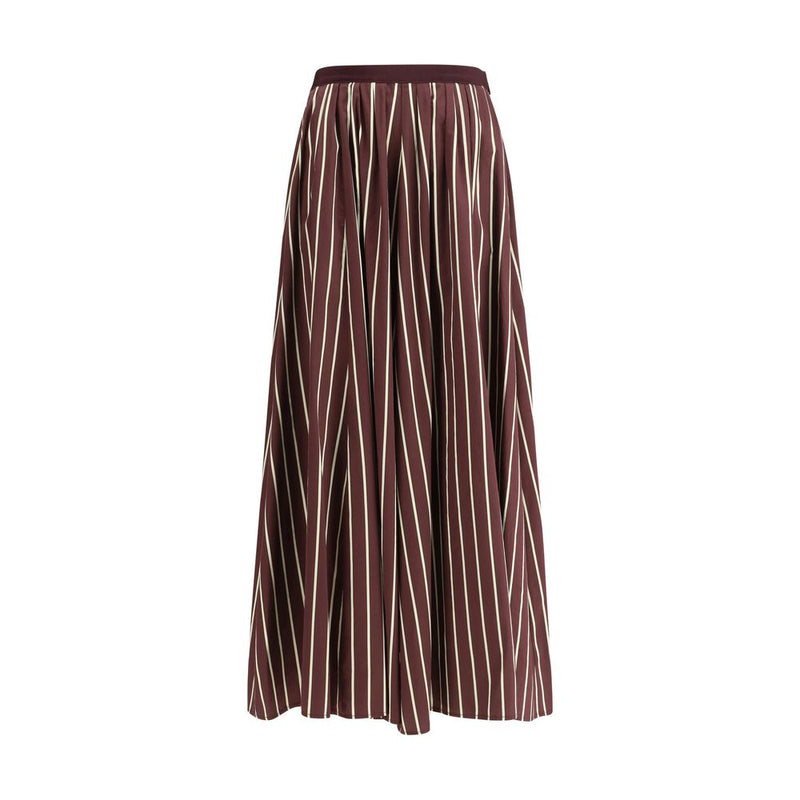 Forte_Forte Striped satin Long Women's Skirt