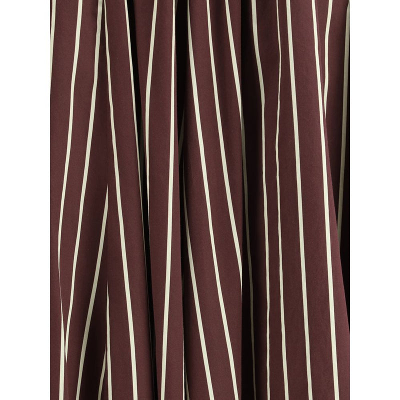 Forte_Forte Striped satin Long Women's Skirt