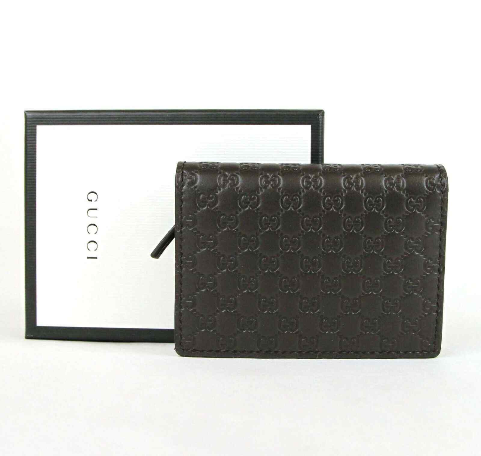 Black Jumbo-GG leather bi-fold cardholder, Gucci