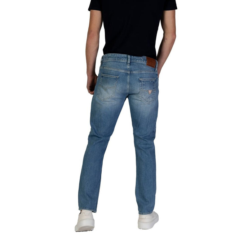 Guess Blue Cotton Jeans & Men's Pant