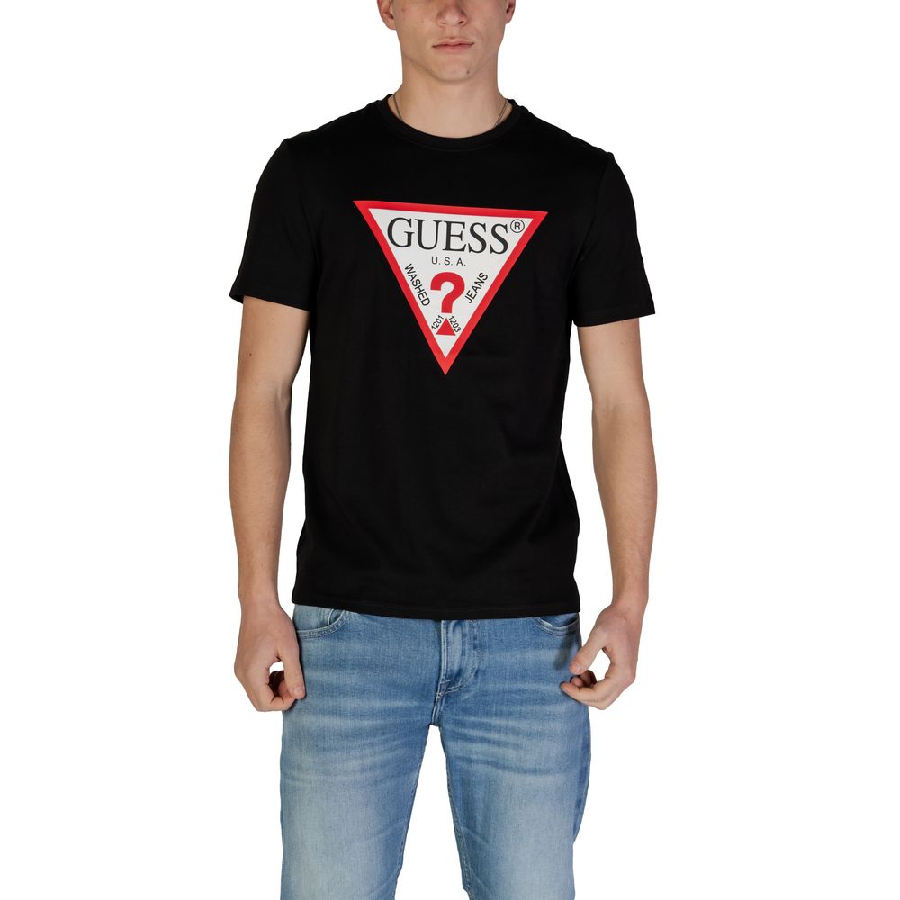 Guess Black Cotton Men's T-Shirt