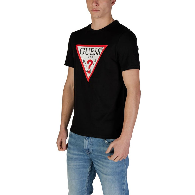 Guess Black Cotton Men's T-Shirt