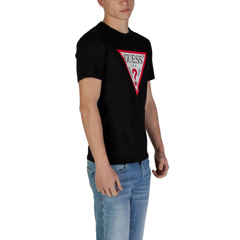 Guess Black Cotton Men's T-Shirt