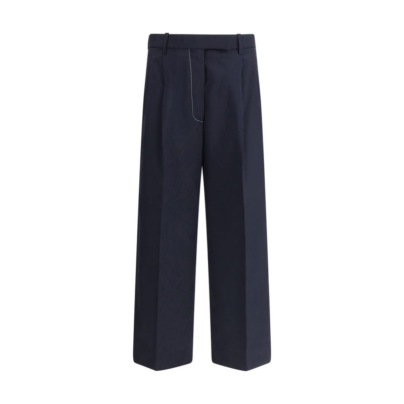 Thom Browne White stitching wool Women's Pants