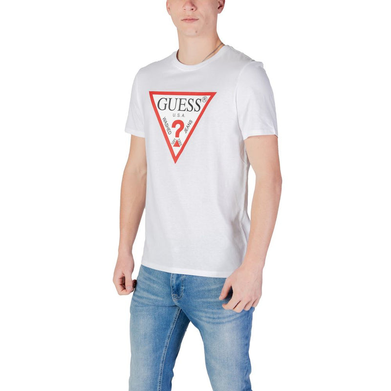 Guess White Cotton Men's T-Shirt