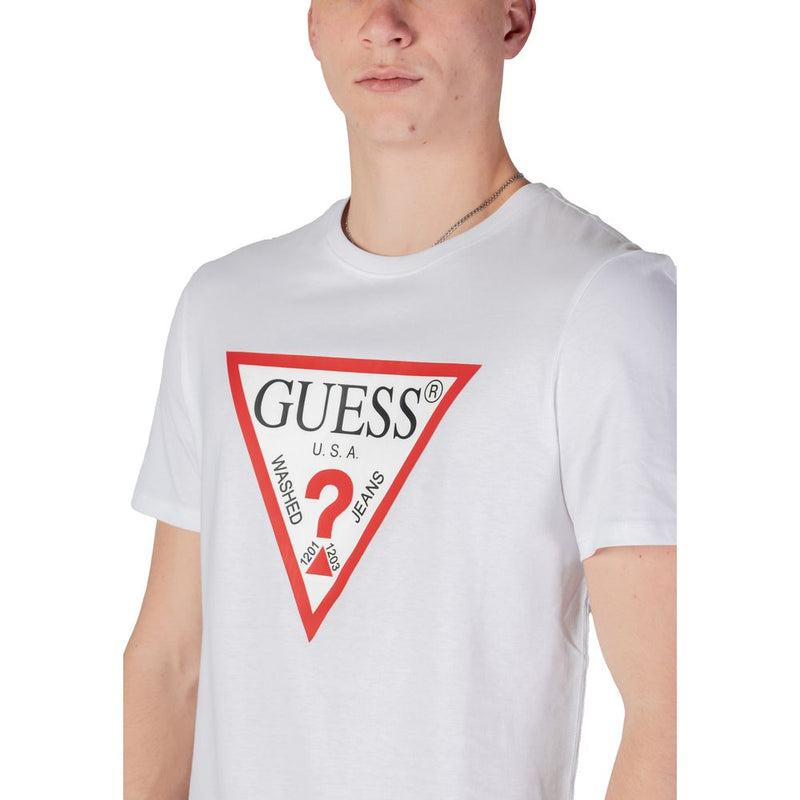 Guess White Cotton Men's T-Shirt