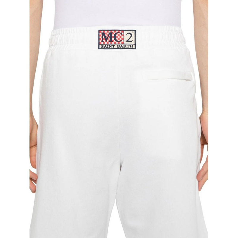 MC2 Saint Barth White Cotton Men's Short