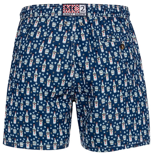 MC2 Saint Barth Blue Polyester Men Swim Men's Trunk