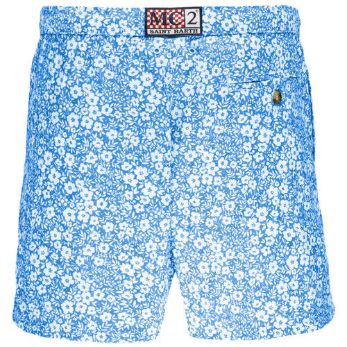 MC2 Saint Barth Light Blue Polyester Men's Swimwear