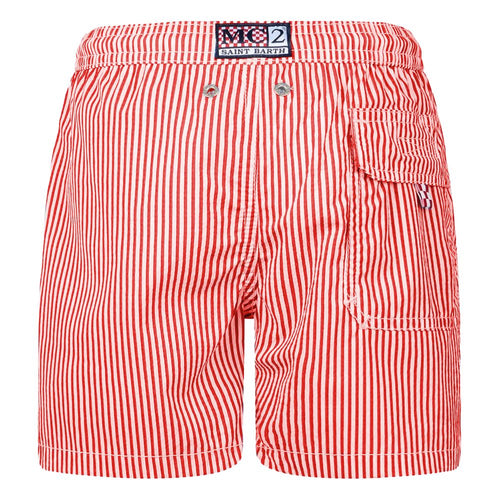 MC2 Saint Barth Red Polyester Men's Swimwear