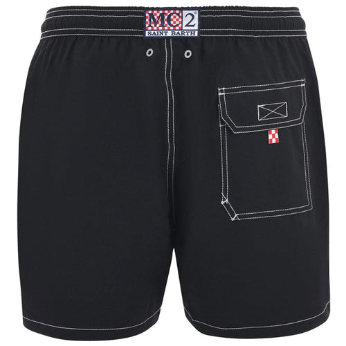 MC2 Saint Barth Black Polyester Men's Swimwear