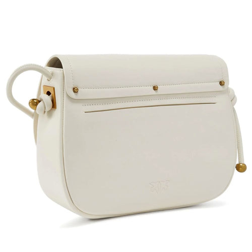 PINKO White Leather Women Crossbody Women's Bag