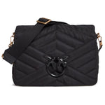 PINKO Black Nylon Crossbody Women's Bag