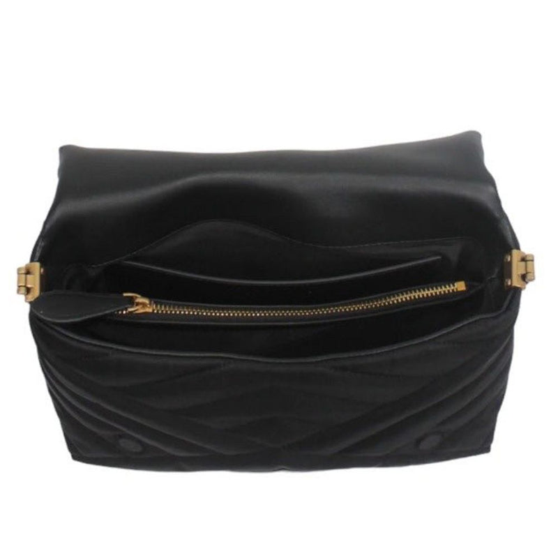 PINKO Black Nylon Crossbody Women's Bag