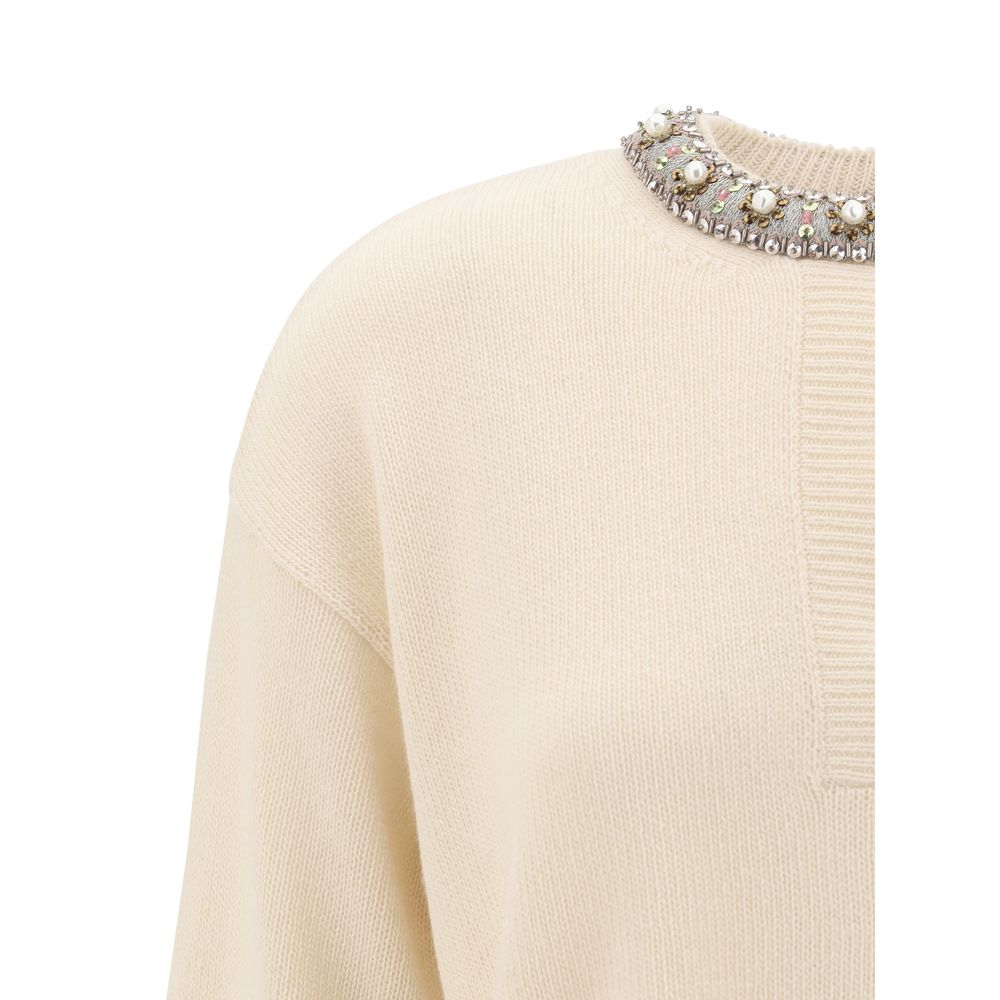 Valentino Pap Jewel neck Women's Sweater