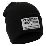 Comme Des Fuckdown Black Acrylic Hats & Men's Cap