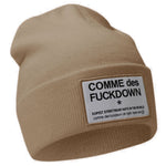 Comme Des Fuckdown Brown Acrylic Hats & Men's Cap