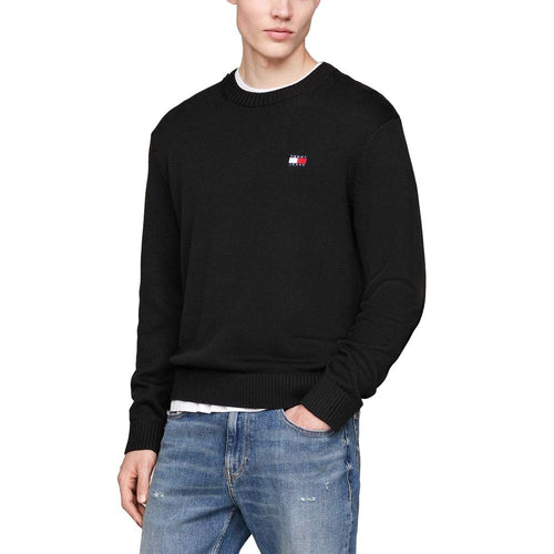 Tommy Hilfiger Jeans Black Recycled Polyester Men's Sweater