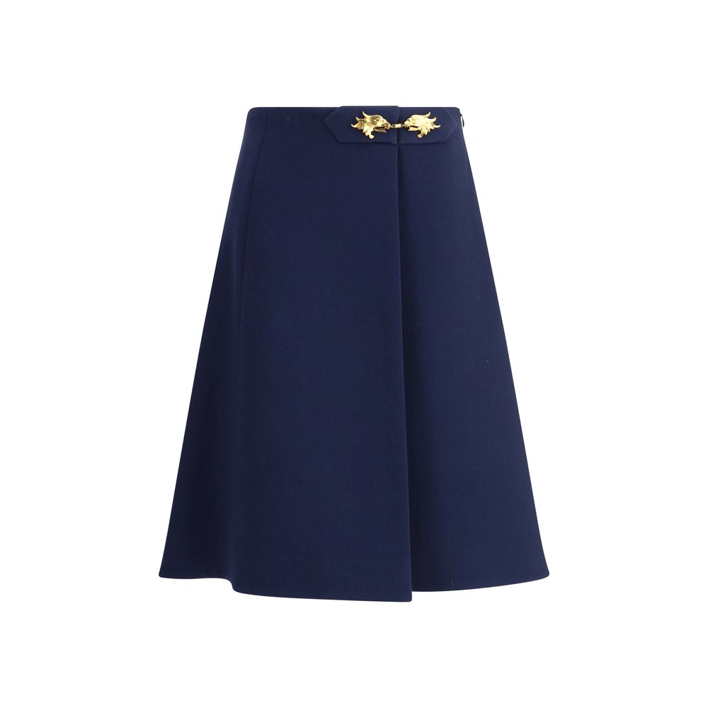 Valentino Pap Midi Skirt with Women's Pleat