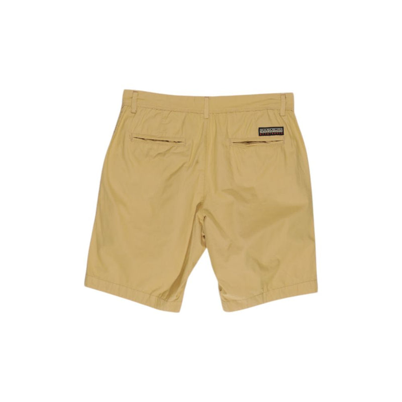 Napapijri Yellow Cotton Men's Short