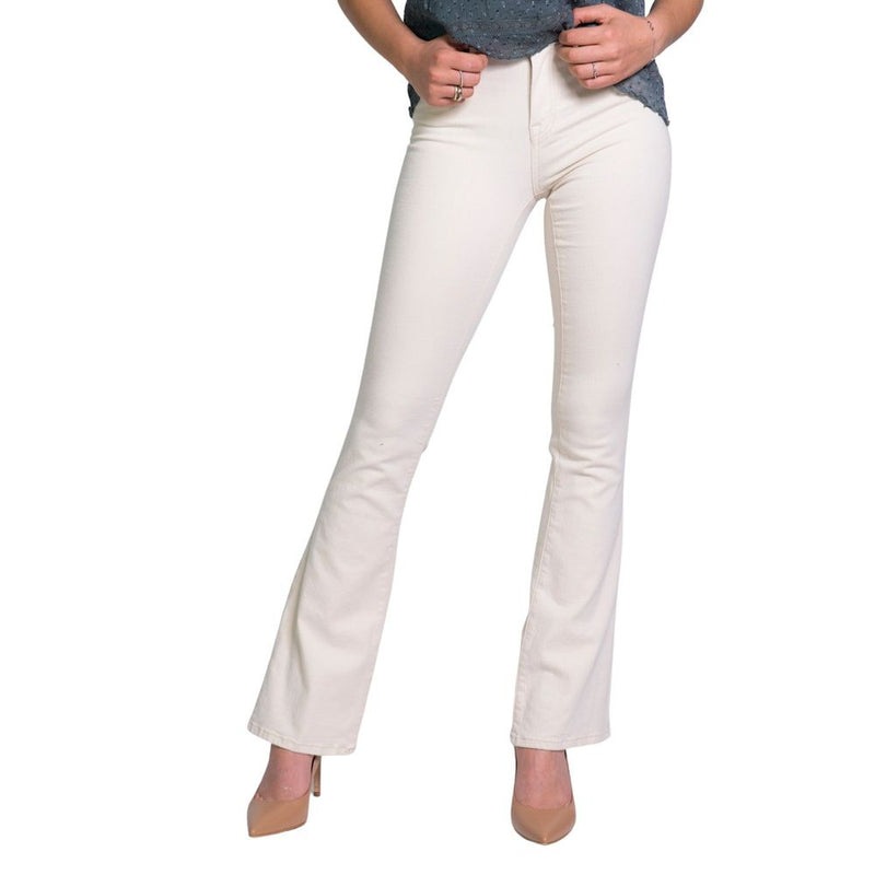 Only Cream Cotton Jeans & Women's Pant