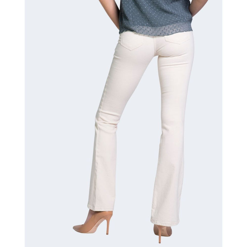 Only Cream Cotton Jeans & Women's Pant