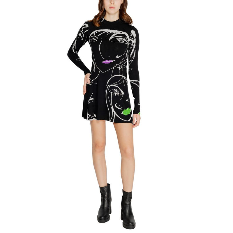 Desigual Black Viscose Women's Dress