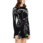 Desigual Black Viscose Women's Dress