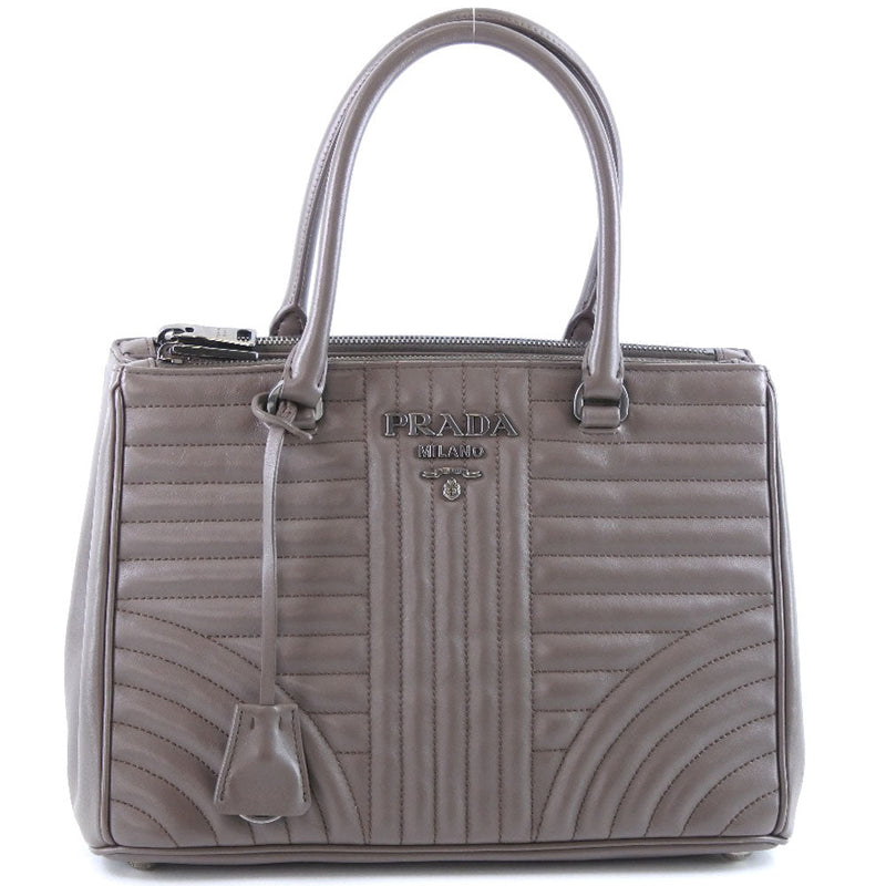 Prada Diagramme Grey Pony-Style Calfskin Handbag (Pre-Owned)