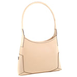 Salvatore Ferragamo Beige Leather Shoulder Bag (Pre-Owned)