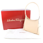 Salvatore Ferragamo Beige Leather Shoulder Bag (Pre-Owned)