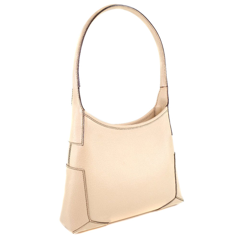 Salvatore Ferragamo Beige Leather Shoulder Bag (Pre-Owned)