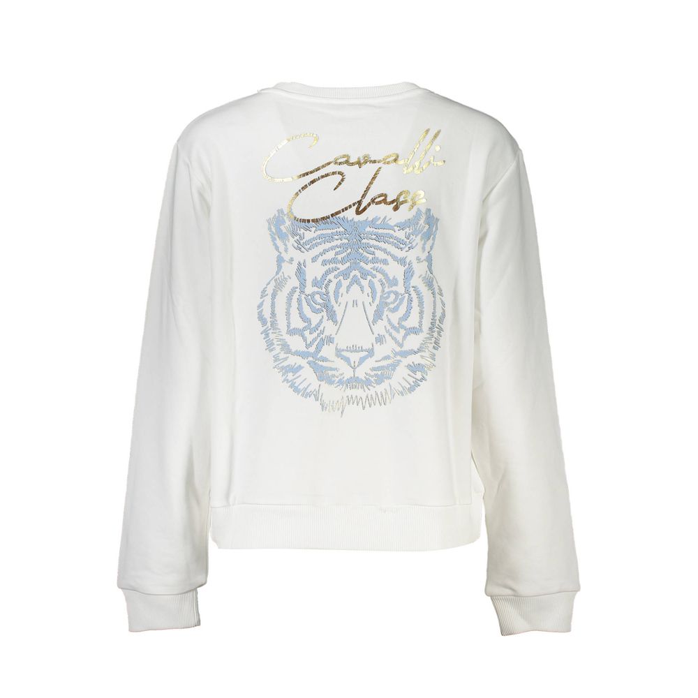 Cavalli Class White Cotton Women Women's Sweater