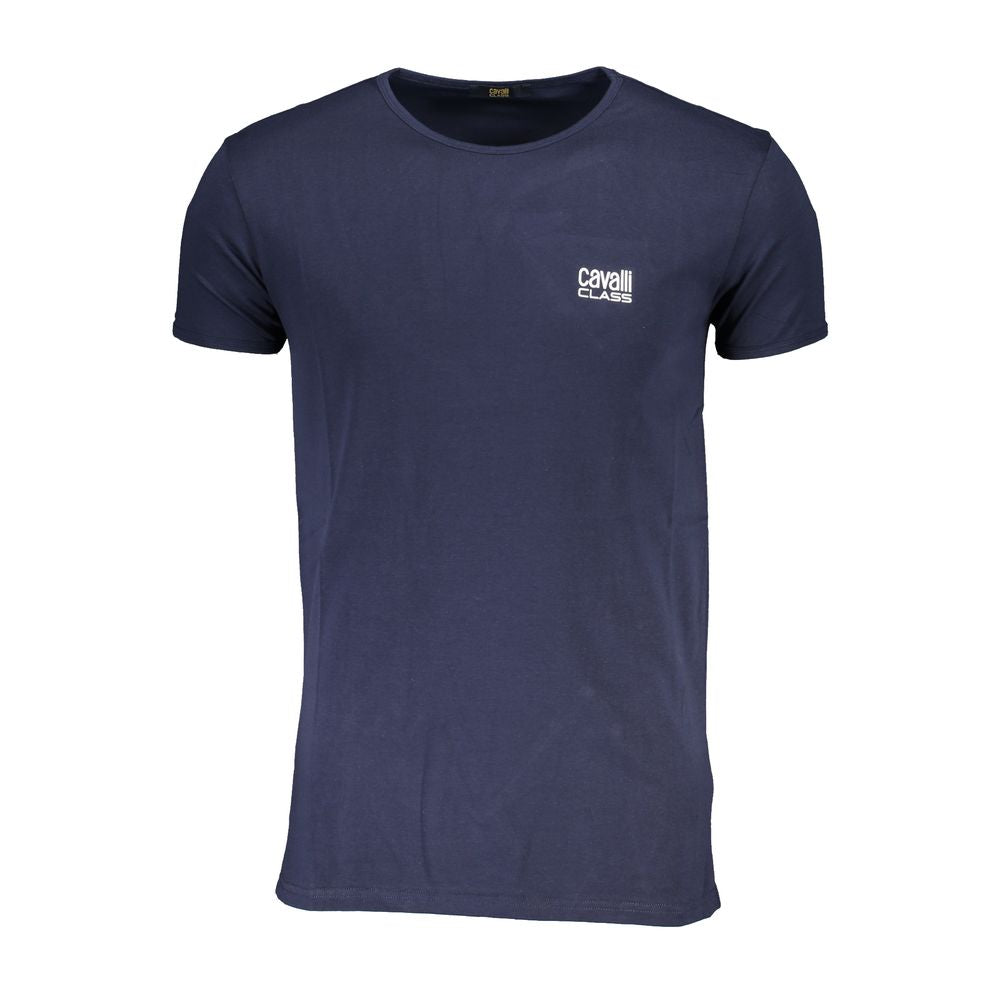 Cavalli Class Blue Cotton Men's T-Shirt