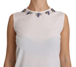 Dolce & Gabbana Fairy Tale Crystal-Embellished Silk Women's Blouse