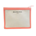 Balenciaga Beige Canvas Clutch Bag (Pre-Owned)