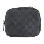 Gucci Gg Canvas Black Canvas Shoulder Bag (Pre-Owned)