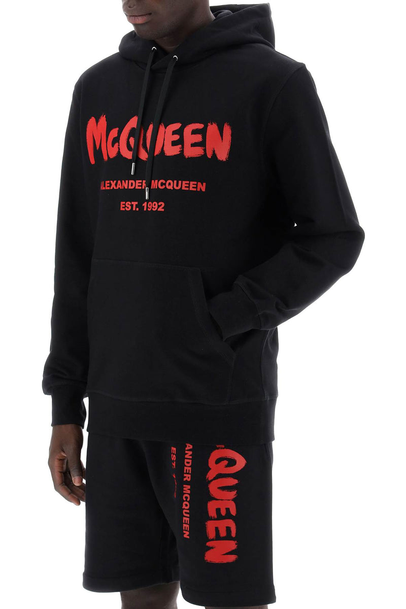 Alexander Mcqueen Men's Graffiti Hoodie