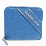 Balenciaga Blue Leather Wallet  (Pre-Owned)