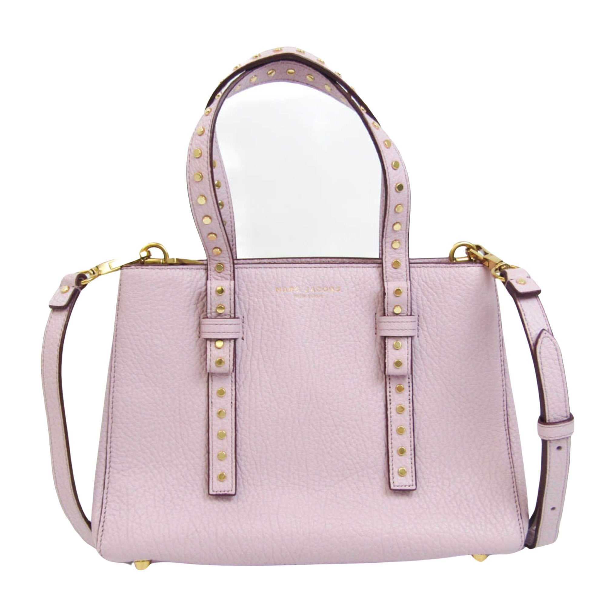 Marc Jacobs Mini T Purple Leather Shoulder Bag (Pre-Owned)