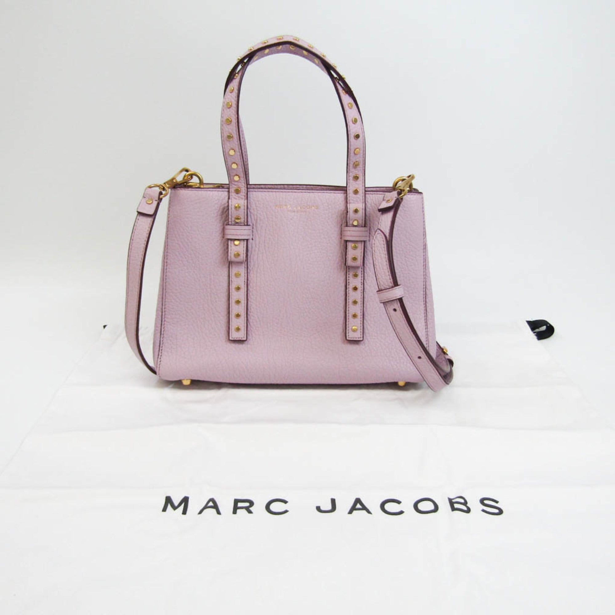 Marc Jacobs Mini T Purple Leather Shoulder Bag (Pre-Owned)