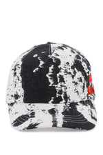 Alexander Mcqueen Men's Printed Baseball Cap With Logo Embroidery